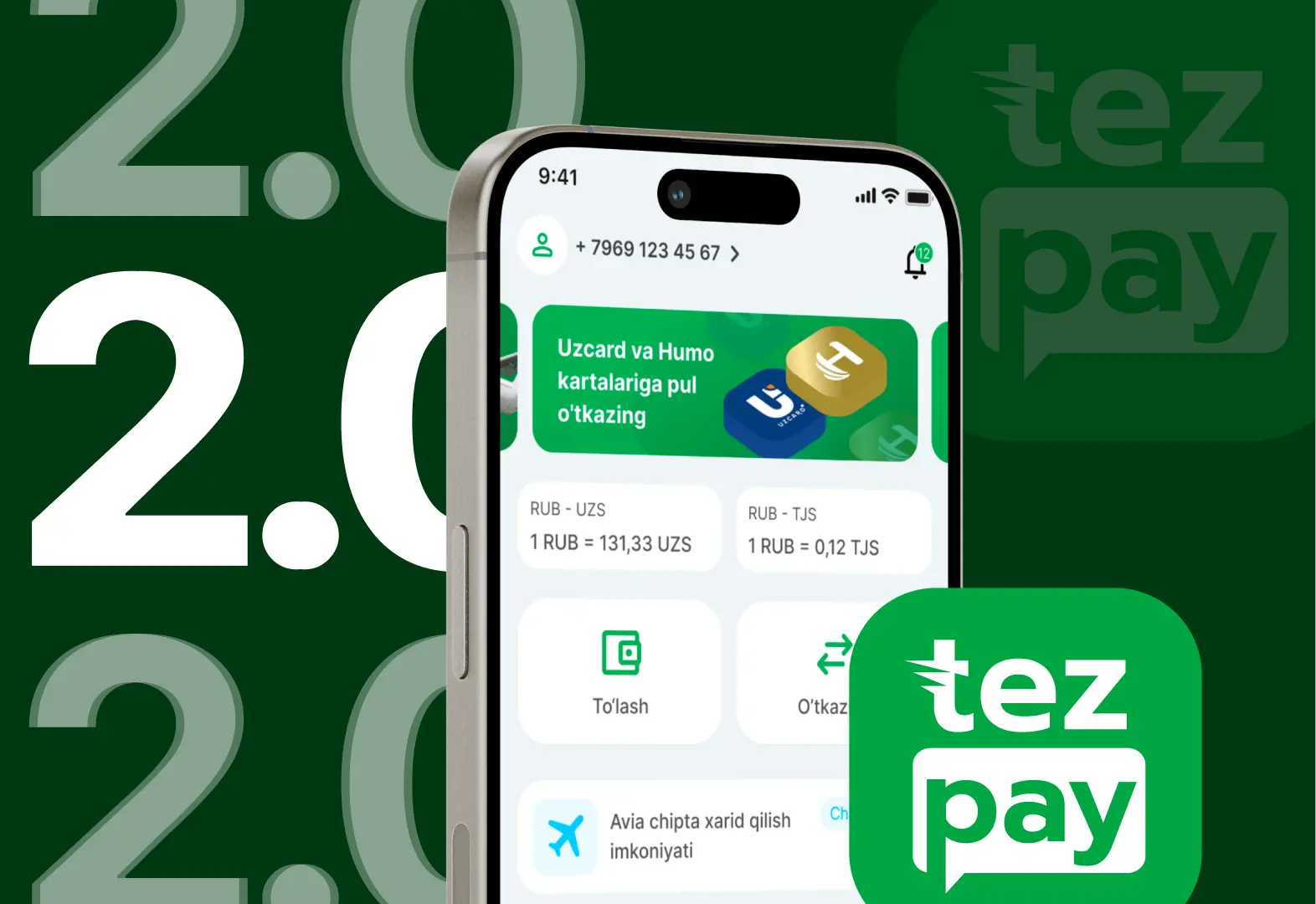 TezPay 2.0: yangi imkoniyatlarni ko'rib chiqamiz